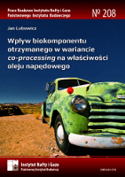 Wpływ biokomponentu otrzymanego w wariancie co-processing na właściwości oleju napędowego